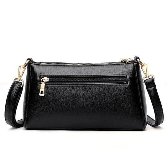 Texture Soft Leather Crossbody Bag Fashion Lady